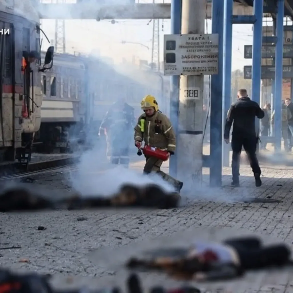 Ataque con dron ruso a estación de trenes en Ucrania deja 14 muertos