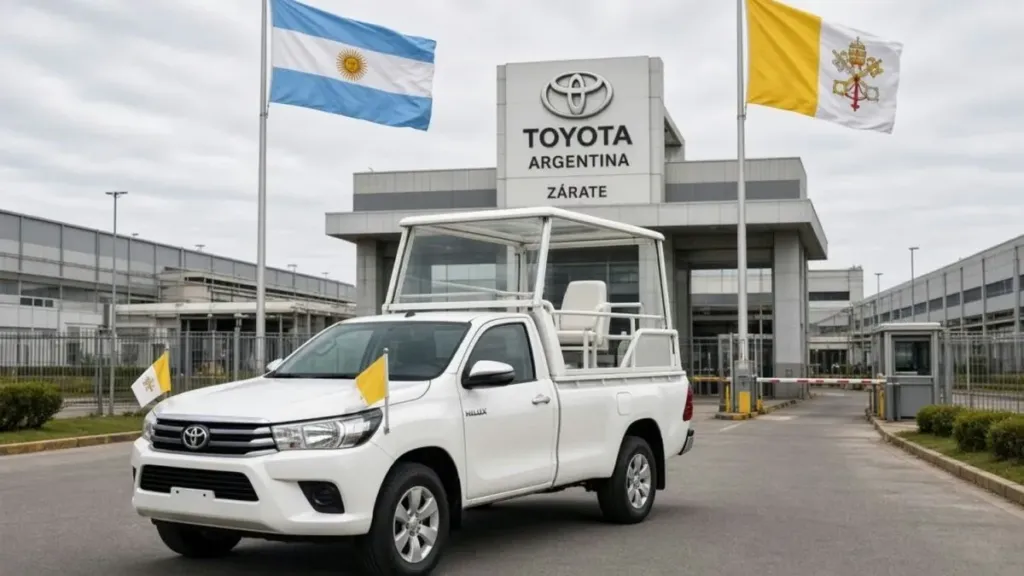 Toyota entregó los papamóviles para la visita del papa León XIV al país