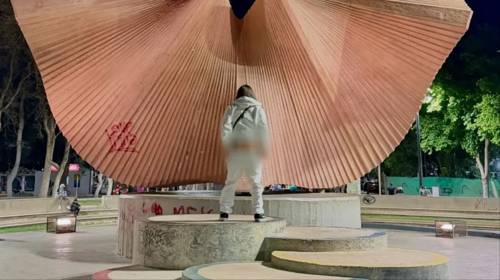 Malestar por el video de una mendocina en el Monumento al Deporte